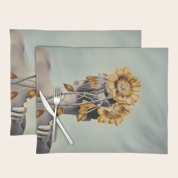 WOMAN WITH FLOWERS 2 Placemat Gallery Image 1
