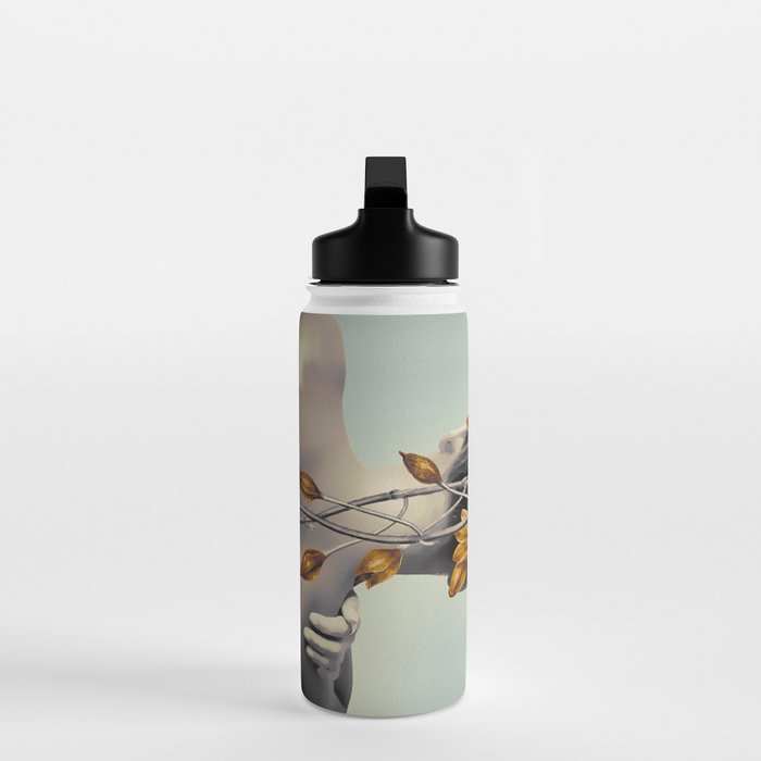 WOMAN WITH FLOWERS 2 Water Bottle Gallery Image 3