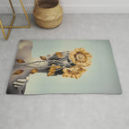WOMAN WITH FLOWERS 2 Rug Gallery Image 1