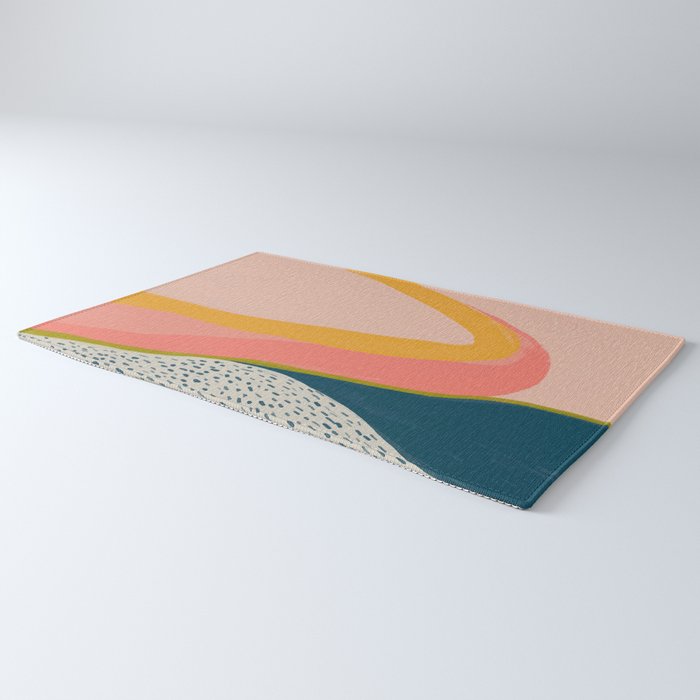 Colorful Abstract Textures Rug Gallery Image 3