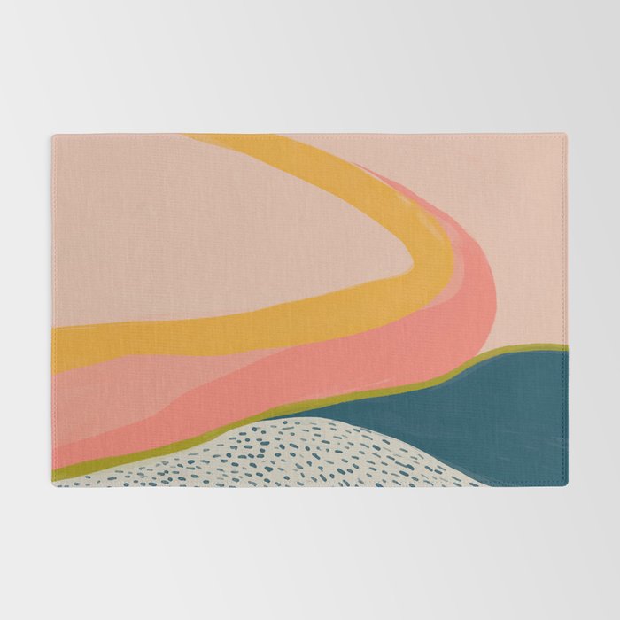 Colorful Abstract Textures Rug Gallery Image 2