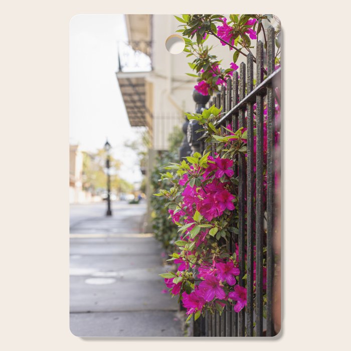 New Orleans French Quarter Photography x Azaleas in the Quarter Cutting Board Gallery Image 1