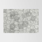 Vintage Florida Miami Travel Stamp Pattern Rug Gallery Image 2