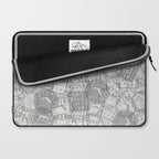 Vintage Florida Miami Travel Stamp Pattern Laptop Sleeve Gallery Image 2