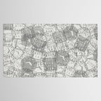Vintage Florida Miami Travel Stamp Pattern Tablecloth Gallery Image 2