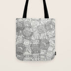 Vintage Florida Miami Travel Stamp Pattern Tote Bag Gallery Image 1