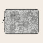 Vintage Florida Miami Travel Stamp Pattern Laptop Sleeve Gallery Image 1