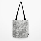 Vintage Florida Miami Travel Stamp Pattern Tote Bag Gallery Image 2