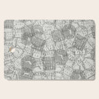 Vintage Florida Miami Travel Stamp Pattern Cutting Board Gallery Image 1
