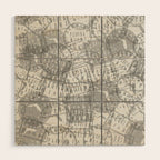 Vintage Florida Miami Travel Stamp Pattern Wood Wall Art Gallery Image 1