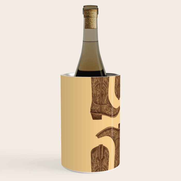 Brown Cowgirl Boot Wine Chiller Gallery Image 2