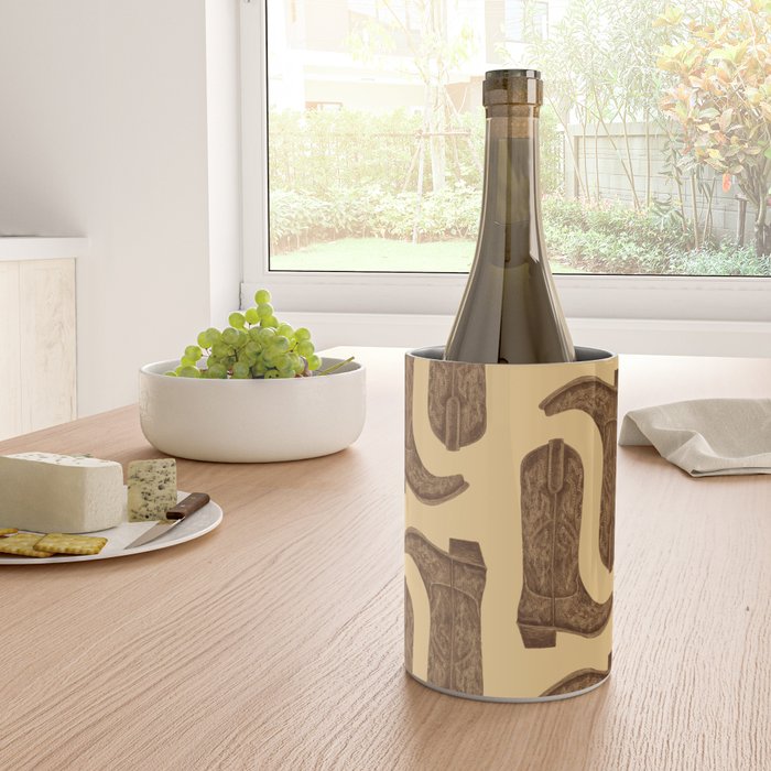 Brown Cowgirl Boot Wine Chiller Gallery Image 4