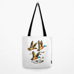 Mallard Ducks in Flight Waterfowl Tote Bag Gallery Image 2