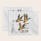 Mallard Ducks in Flight Waterfowl Placemat Gallery Image 1