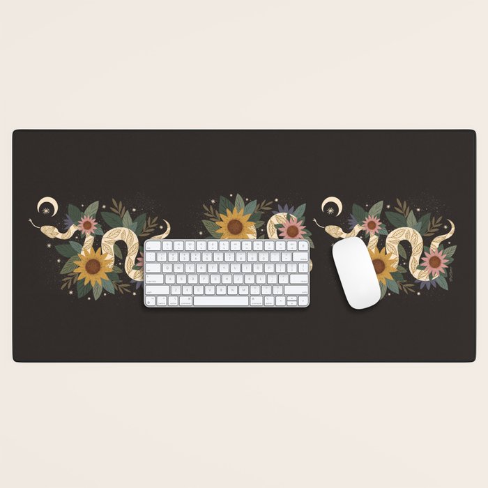Year of the Snake 2025 - Black Desk Mat Gallery Image 1