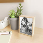 Chimpanzee Reading Newspaper, Black and White Vintage Art Mini Art Print Gallery Image 2