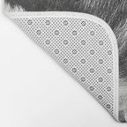 Chimpanzee Reading Newspaper, Black and White Vintage Art Bath Mat Gallery Image 2