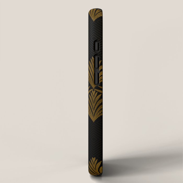 Reims France Luxueux Black and Gold Art Deco iPhone Case Gallery Image 2