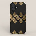 Reims France Luxueux Black and Gold Art Deco iPhone Case Gallery Image 1