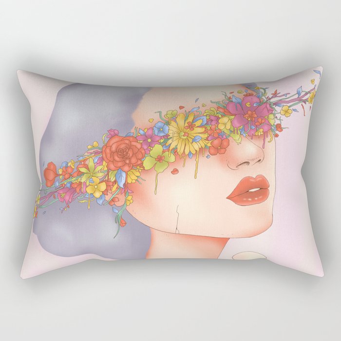 Blinded by Beauty Rectangular Pillow Gallery Image 1