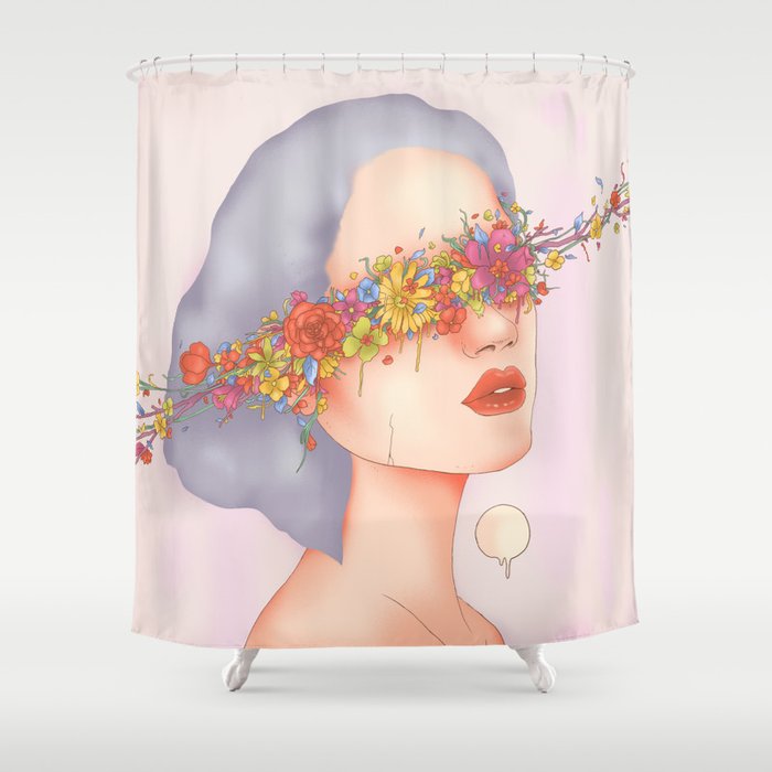Blinded by Beauty Shower Curtain Gallery Image 1