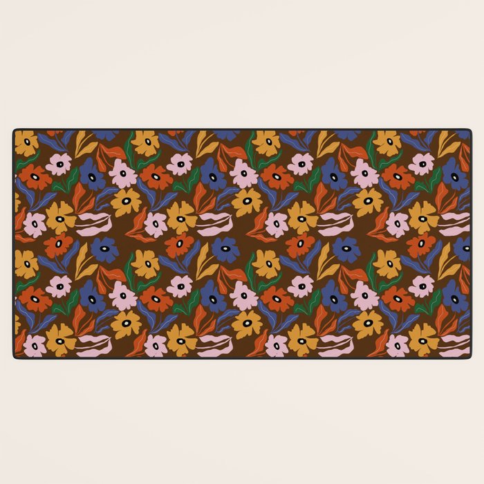 Abstract floral pattern  Desk Mat Gallery Image 3