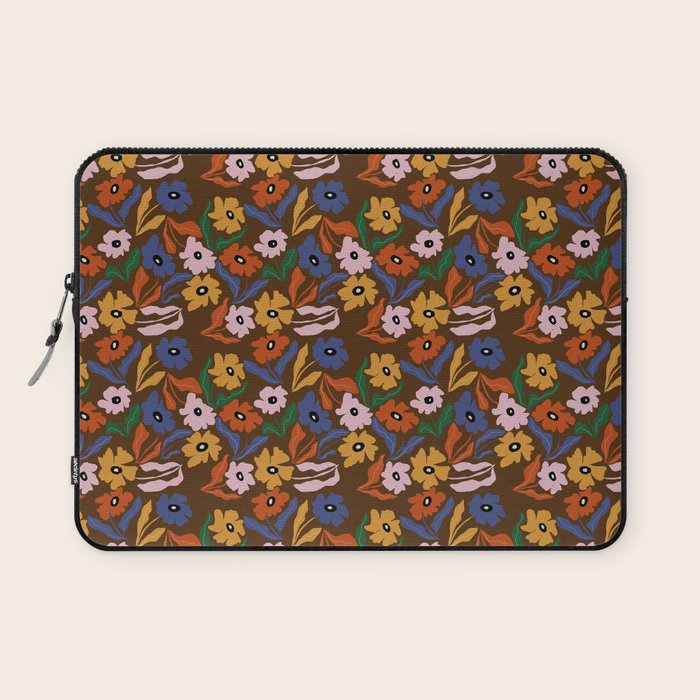 Abstract floral pattern  Laptop Sleeve Gallery Image 1