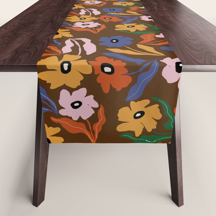 Abstract floral pattern  Table Runner Gallery Image 1
