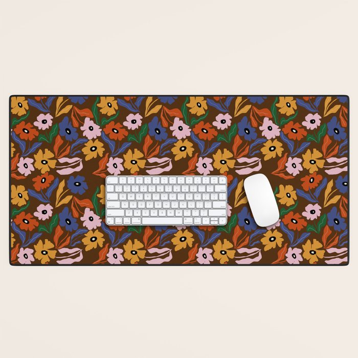 Abstract floral pattern  Desk Mat Gallery Image 1
