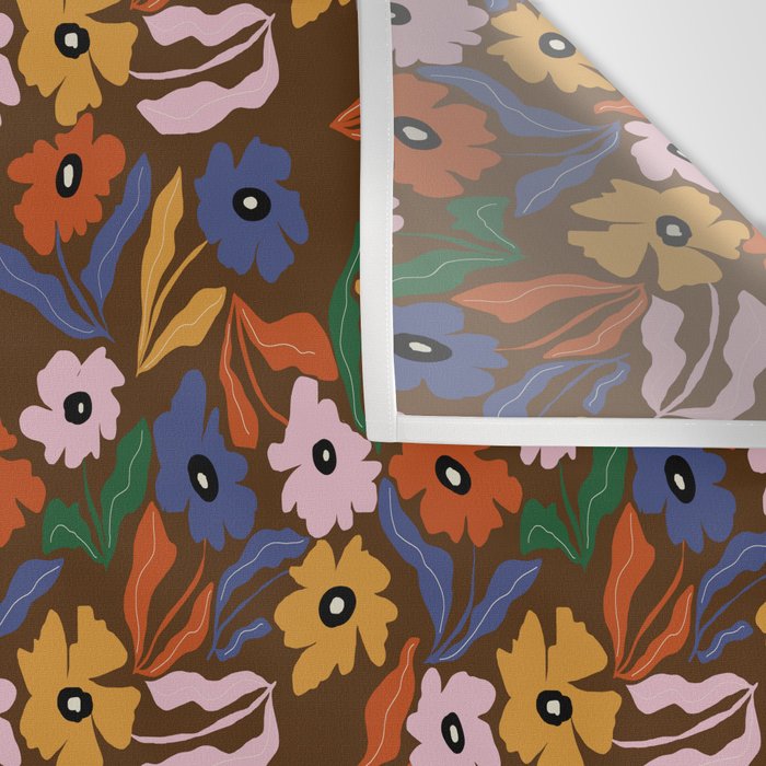 Abstract floral pattern  Wall Tapestry Gallery Image 3