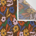 Abstract floral pattern  Wall Tapestry Gallery Image 3