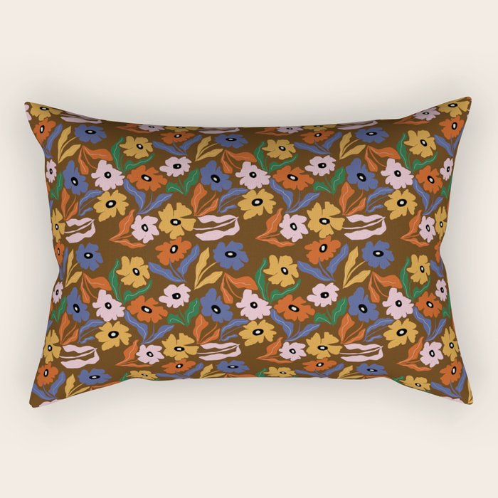 Abstract floral pattern  Rectangular Pillow Gallery Image 2
