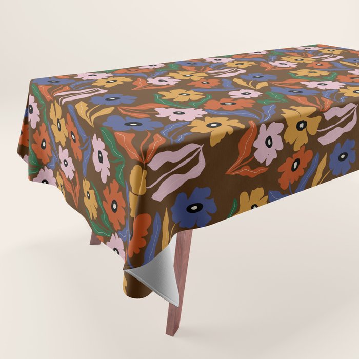 Abstract floral pattern  Tablecloth Gallery Image 1