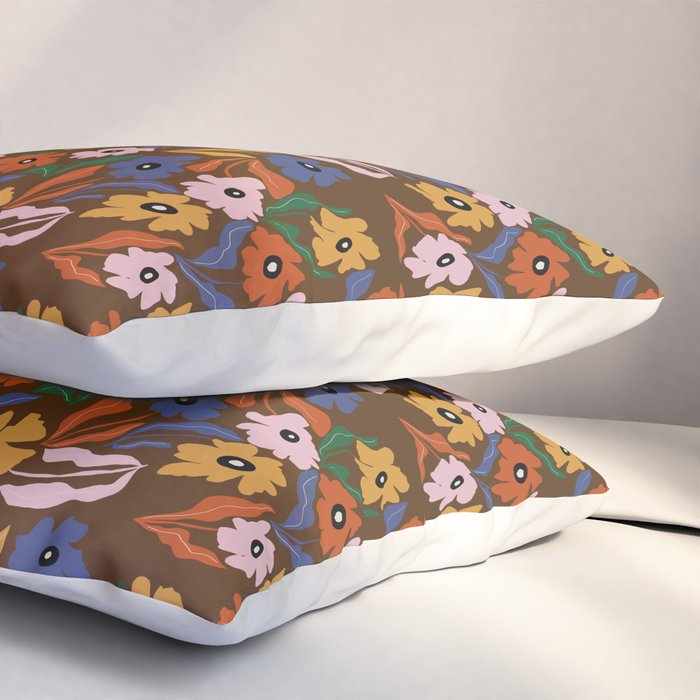 Abstract floral pattern  Pillow Sham Gallery Image 3