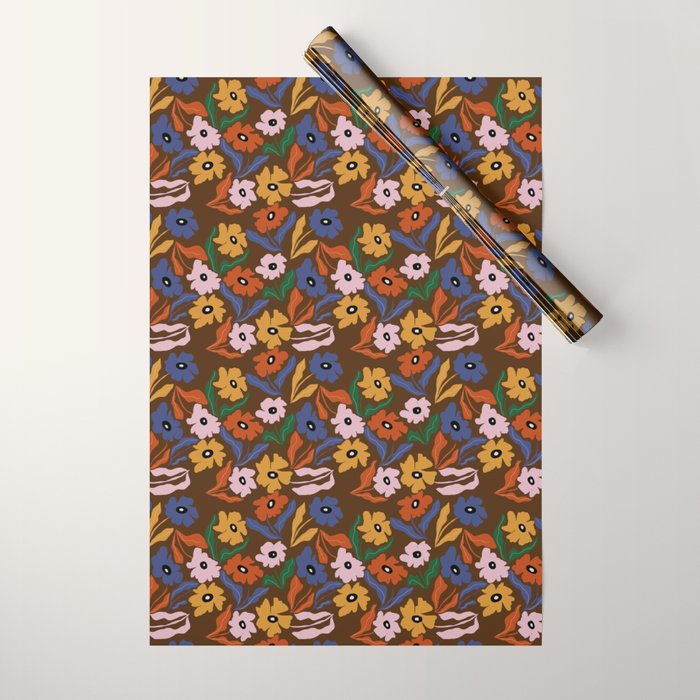 Abstract floral pattern  Wrapping Paper Gallery Image 1