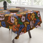 Abstract floral pattern  Tablecloth Gallery Image 3