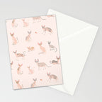Sphynx Cats - No Furr Don't Care - Cat Pink Stationery Card Gallery Image 2