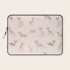 Sphynx Cats - No Furr Don't Care - Cat Pink Laptop Sleeve Gallery Image 1
