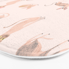 Sphynx Cats - No Furr Don't Care - Cat Pink Bath Mat Gallery Image 3