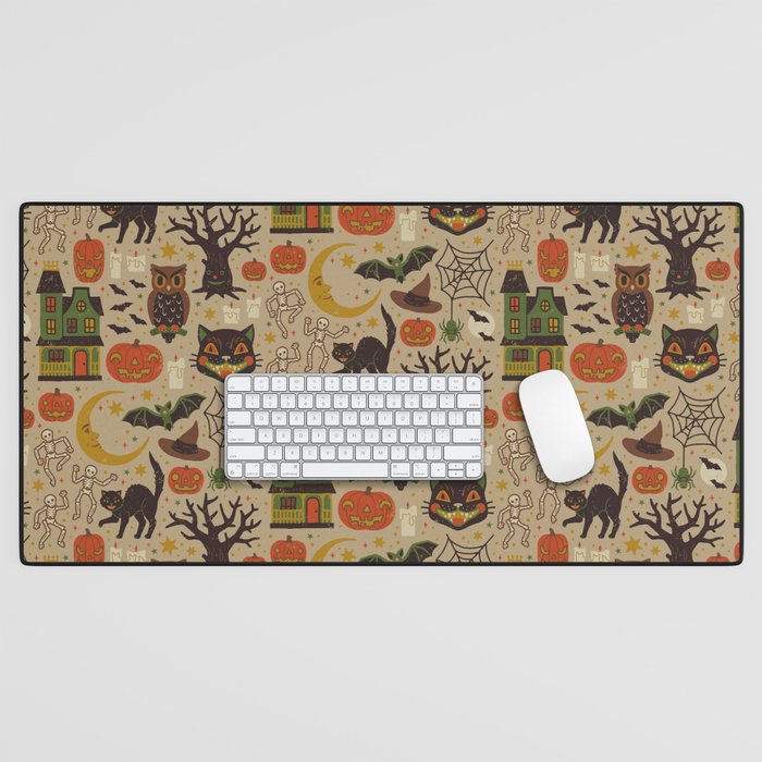 Vintage Halloween Desk Mat Gallery Image 1