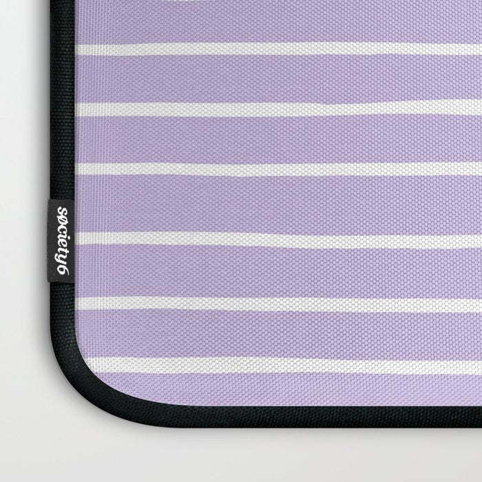 Stripes Lavender Laptop Sleeve Gallery Image 3