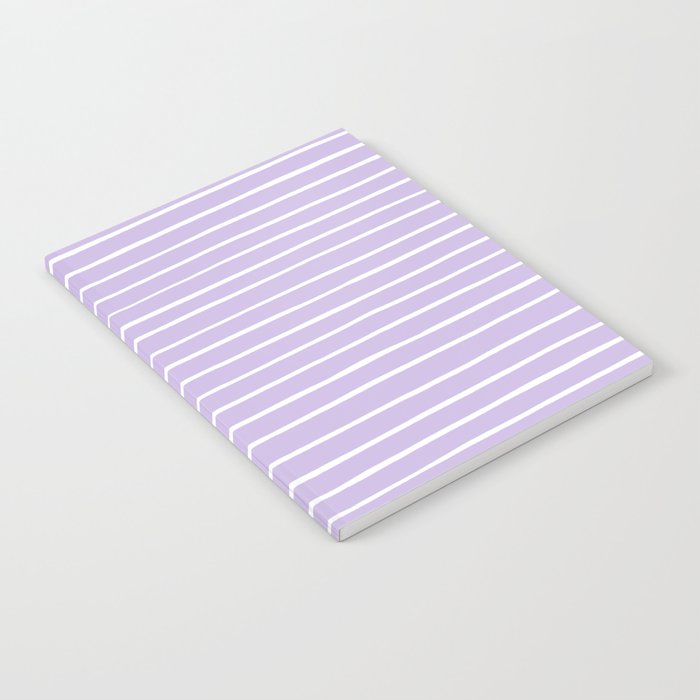 Stripes Lavender Notebook Gallery Image 1