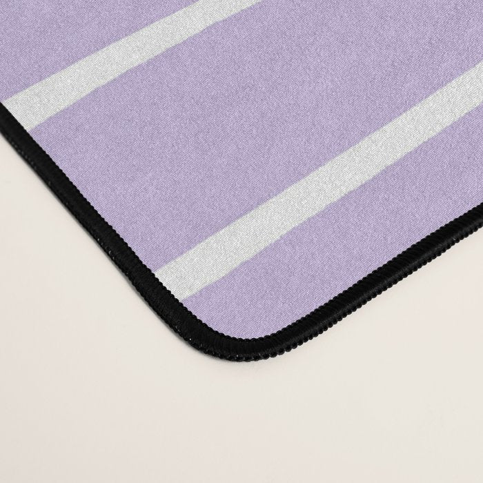 Stripes Lavender Desk Mat Gallery Image 4