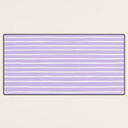 Stripes Lavender Desk Mat Gallery Image 3