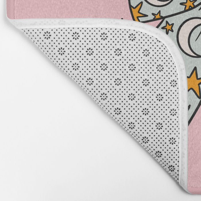 Cancer Zodiac Bow Bath Mat Gallery Image 2