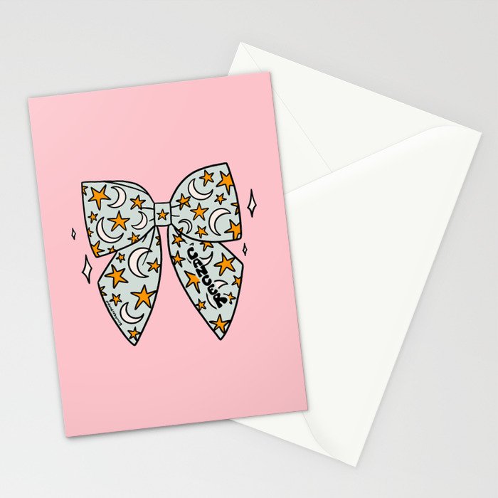 Cancer Zodiac Bow Stationery Card Gallery Image 2