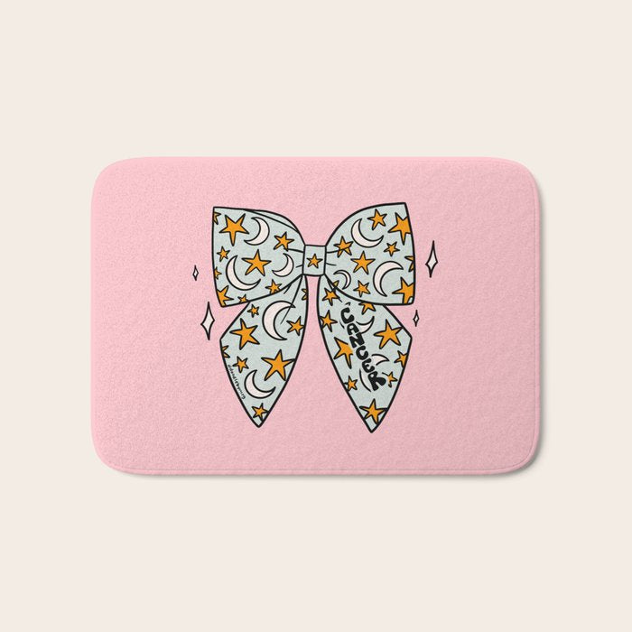 Cancer Zodiac Bow Bath Mat Gallery Image 1