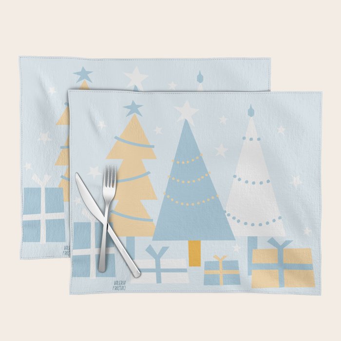Christmas tree and presents Placemat Gallery Image 1