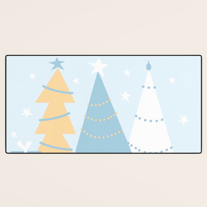 Christmas tree and presents Desk Mat Gallery Image 3