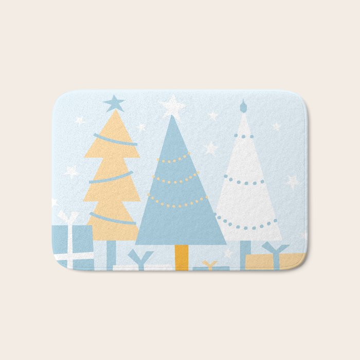 Christmas tree and presents Bath Mat Gallery Image 1